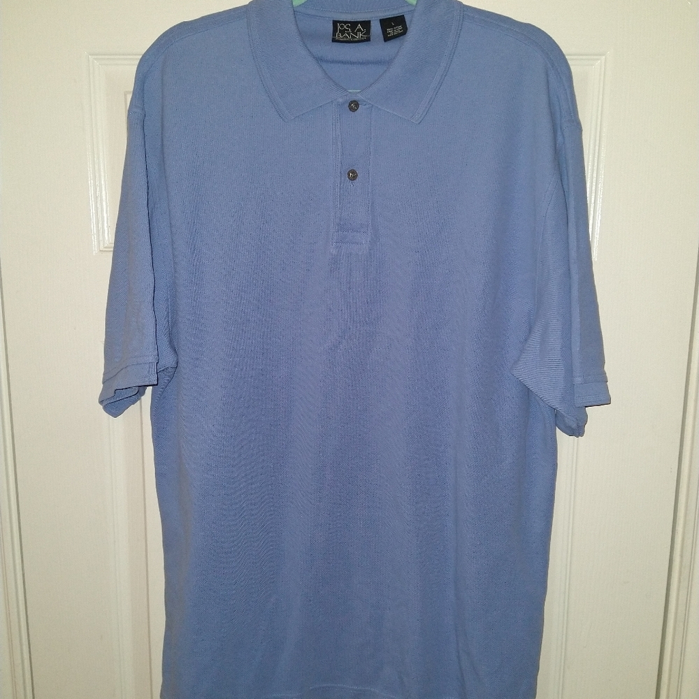 Jos A Bank Traveler's Collection 100% Cotton Polo Shirt Men's sz Large